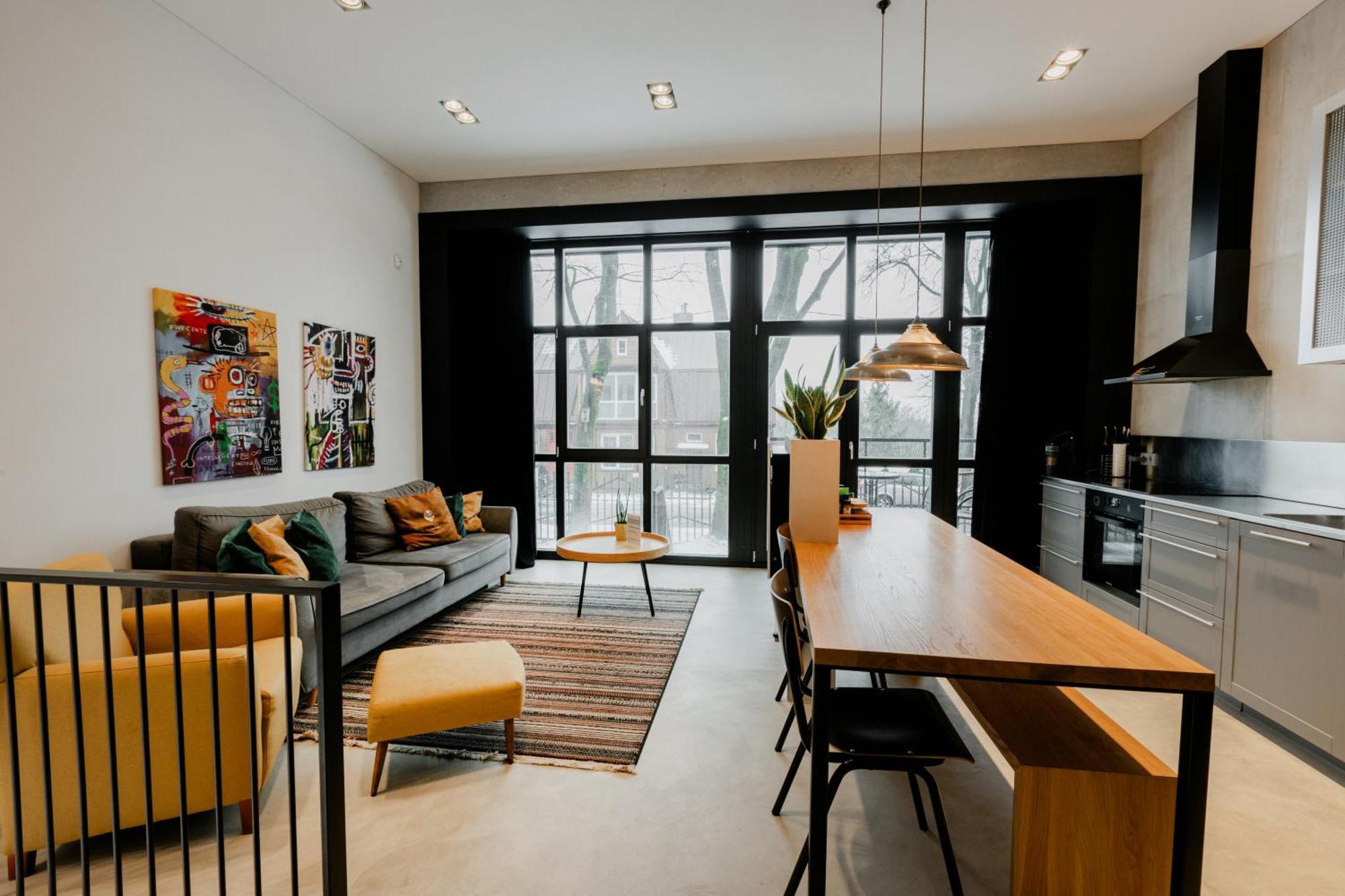 Modern And Spacious Loft Type Apartment 8 With Free Private Parking By "Owl Jazz Apartments" Kaunas Exteriör bild